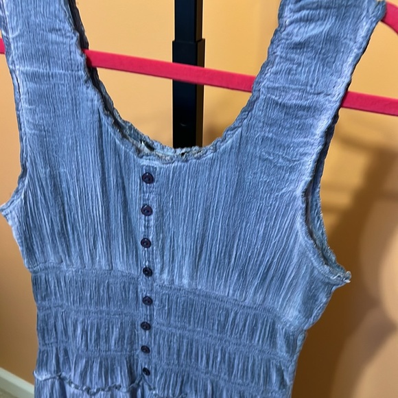 2 100% cotton sleeveless ruffle stretch dress size small - Picture 11 of 12